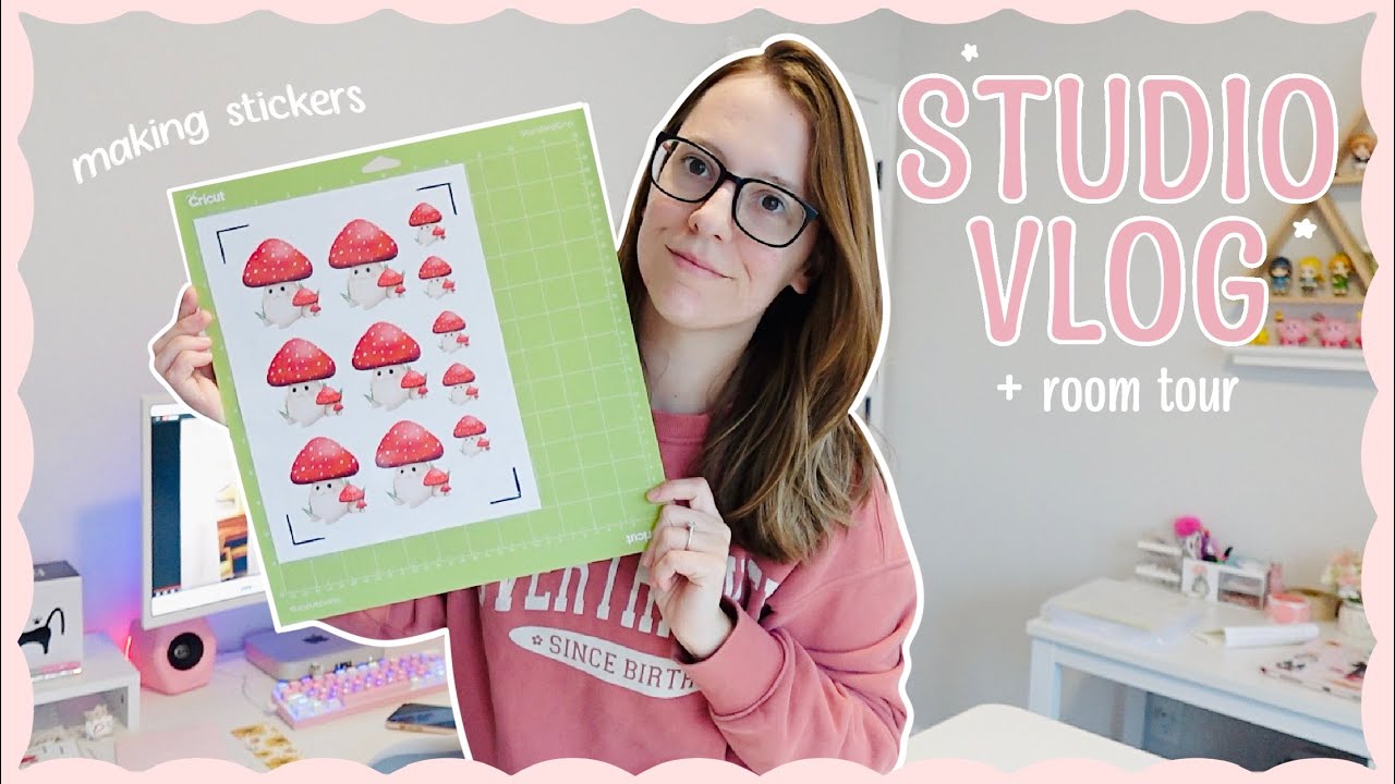 Studio Vlog #04 ✨ craft room tour, making stickers, and packing orders