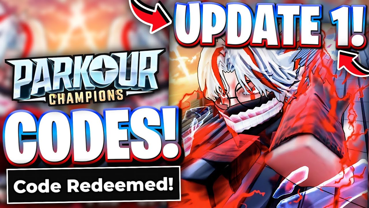 ⚡*UPD 1* ALL NEW UPDATE 1 CODES FOR PARKOUR CHAMPIONS! ROBLOX PARKOUR CHAMPIONS CODES