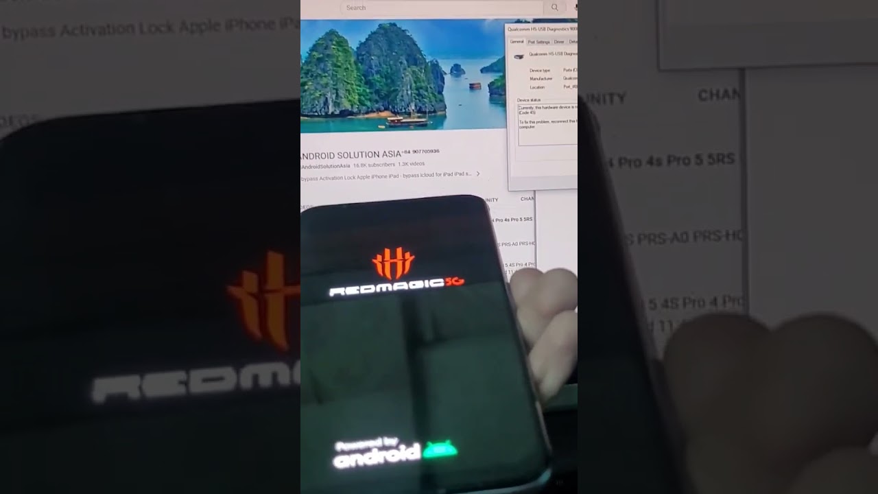fix Qualcomm 900e black screen Red Magic 5S 5G 5G lite