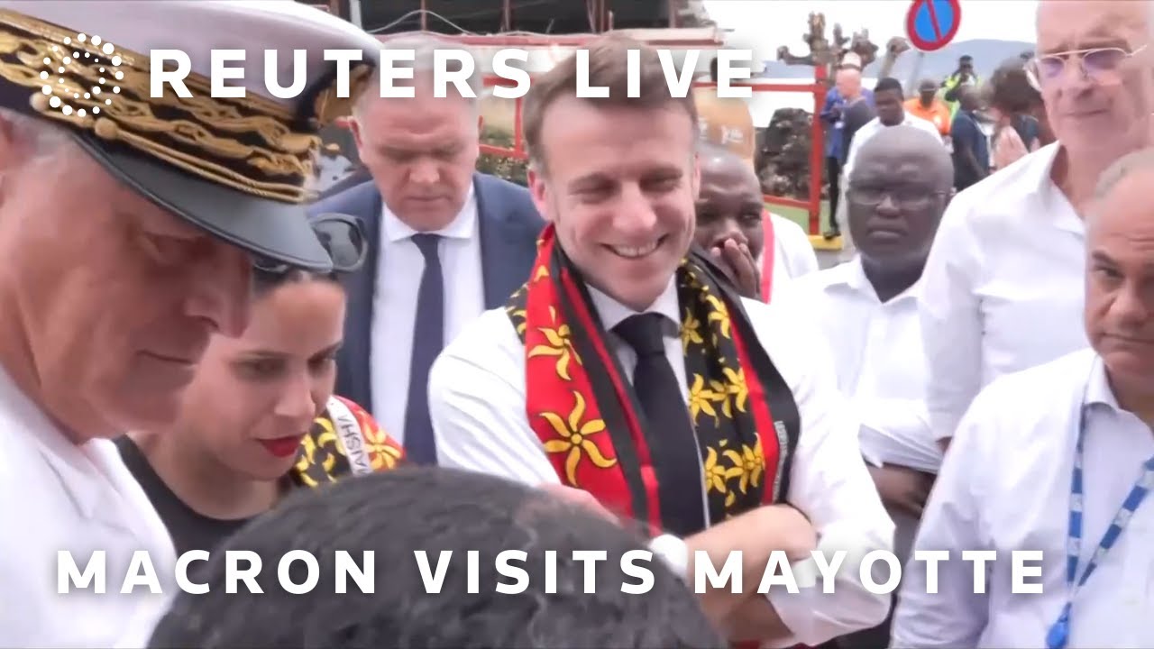 LIVE: Macron visits Mayotte following cyclone Chido