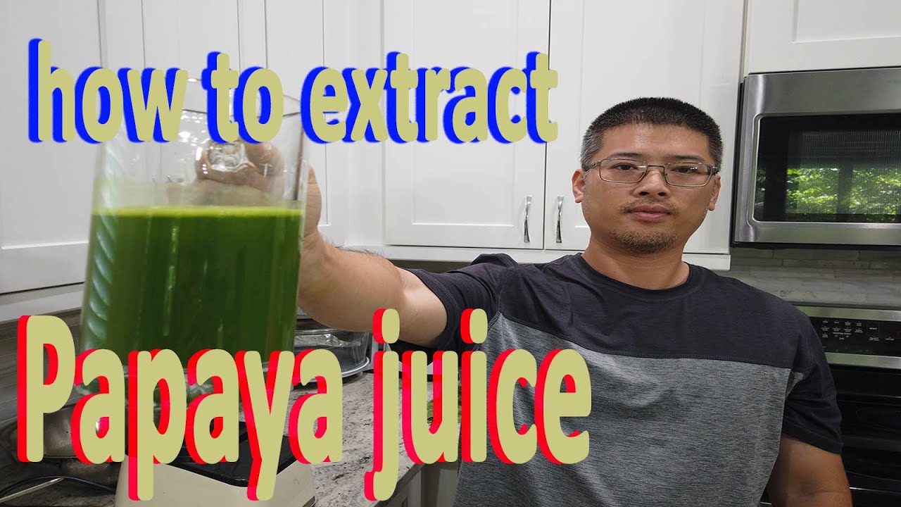 How to Extract Papaya Juice leaves Dengue, Malaria Platelet GardenHula