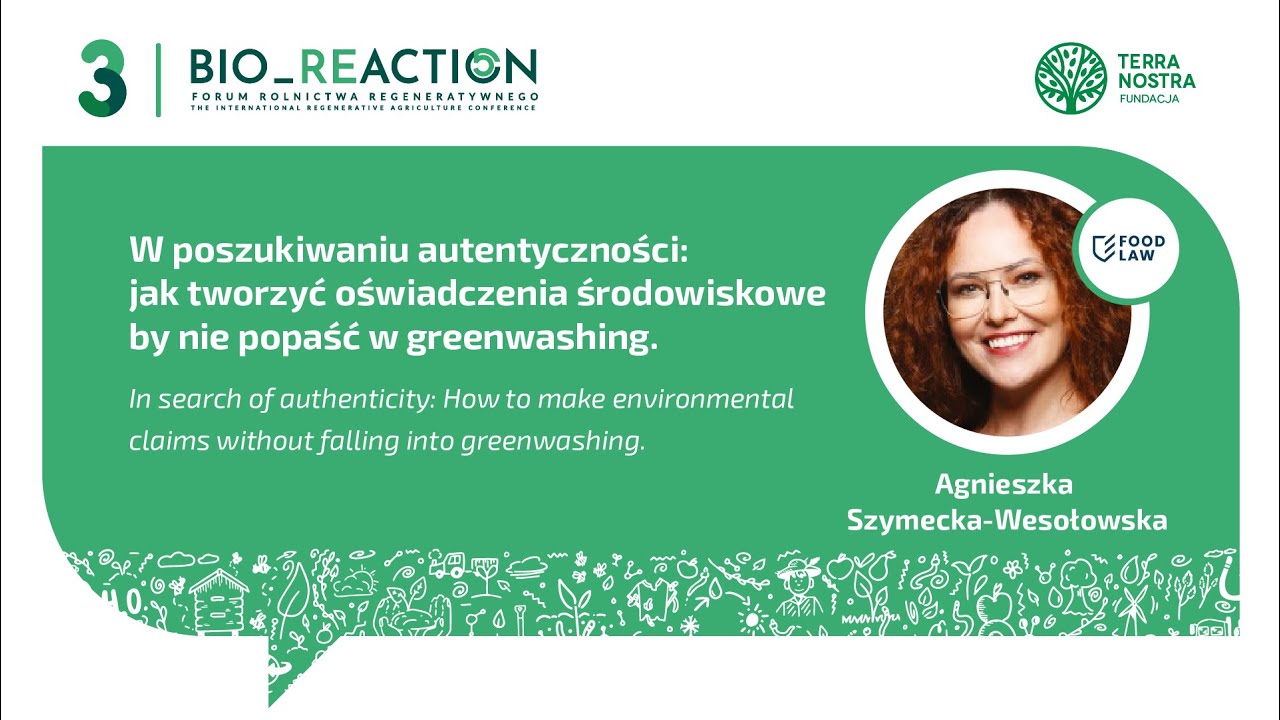 Jak nie popaść w greenwashing... Wykład na BIO_REACTION 2025