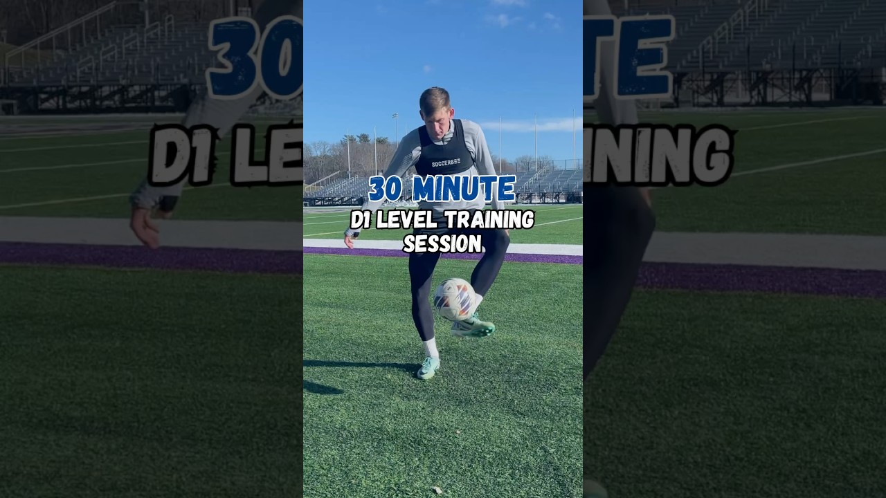30 Minute D1 Level Training Session @SOCCERBEE #footballtraining #d1 #soccerdrills #soccershorts