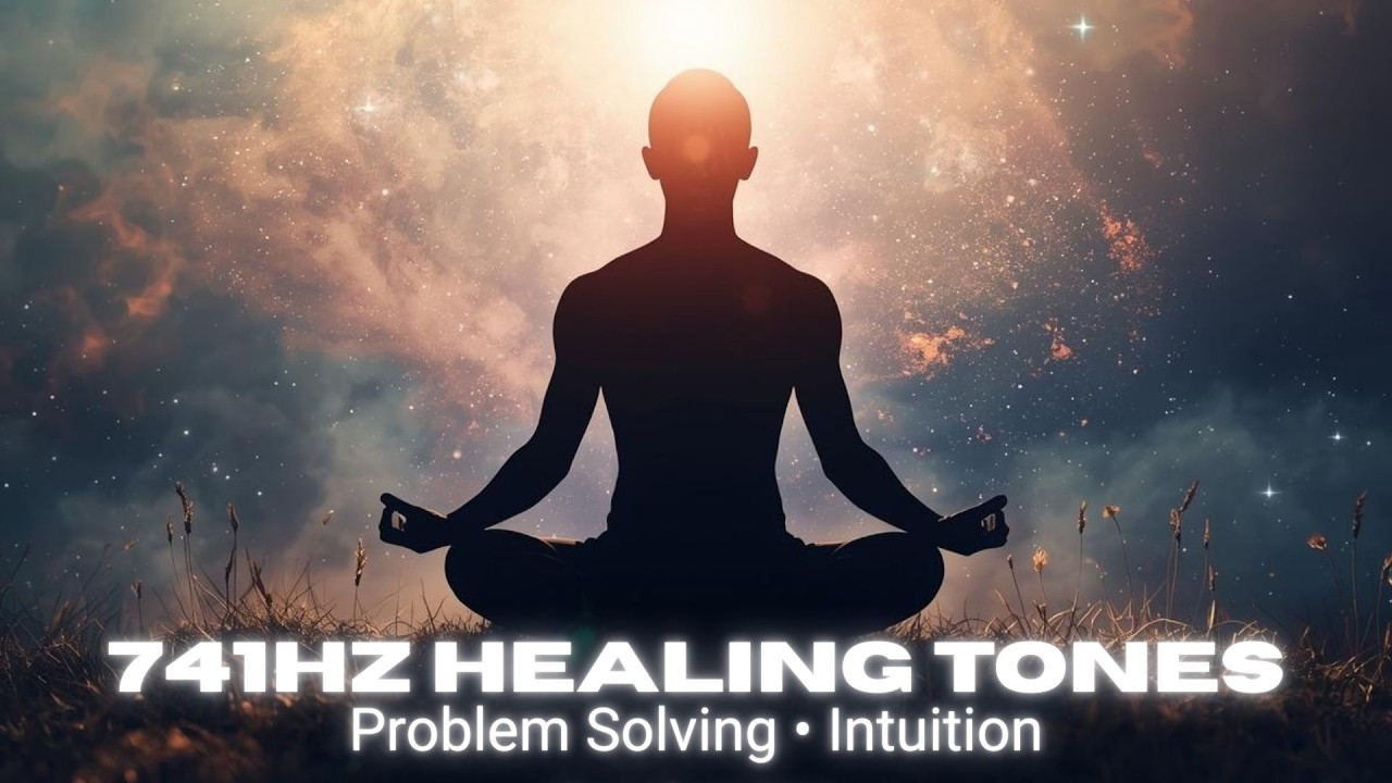 741Hz Healing Tone 🎶 | Meditation Music Overlay | Problem solving & Awaken intuition