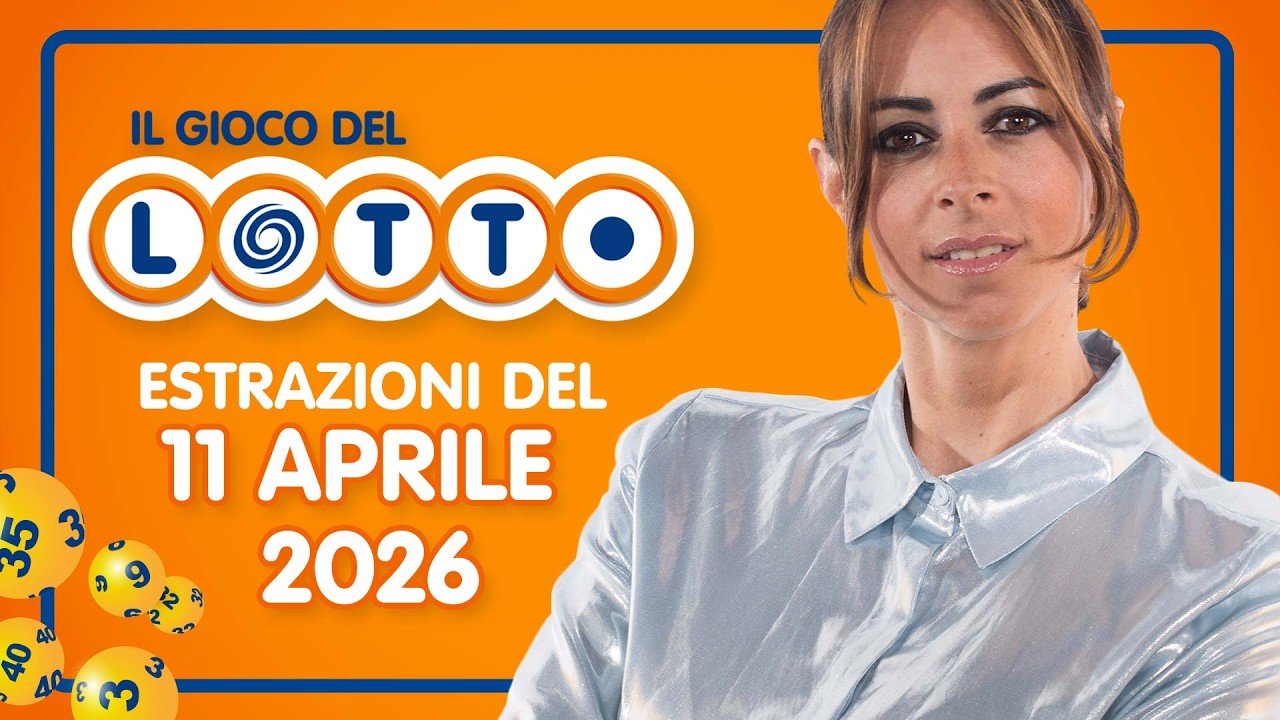Estrazione in diretta del Gioco del Lotto e del Simbolotto di Sabato 11 Aprile 2026