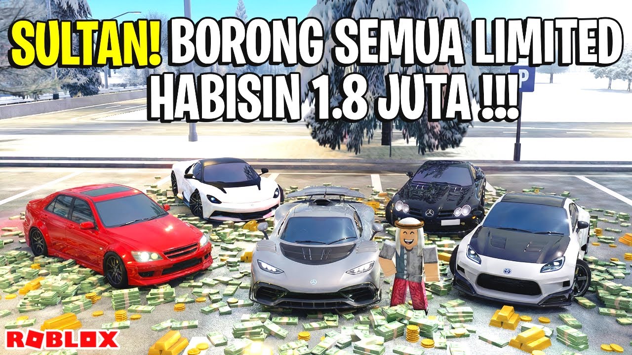 BORONG SEMUA MOBIL LIMITED ?? TOP UP HABIS 1,8 JUTA 😱!! CAR DRIVING INDONESIA