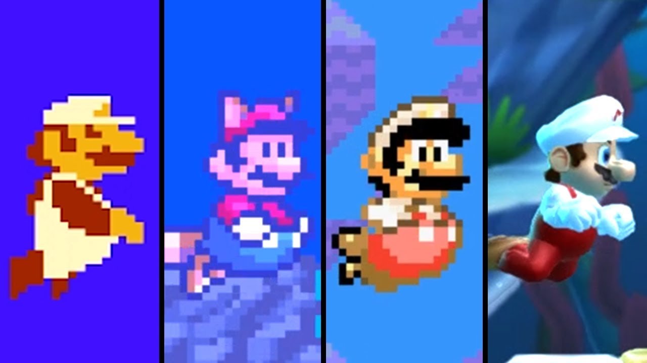 Evolution of Underwater Levels in 2D Super Mario Games (1985-2019)