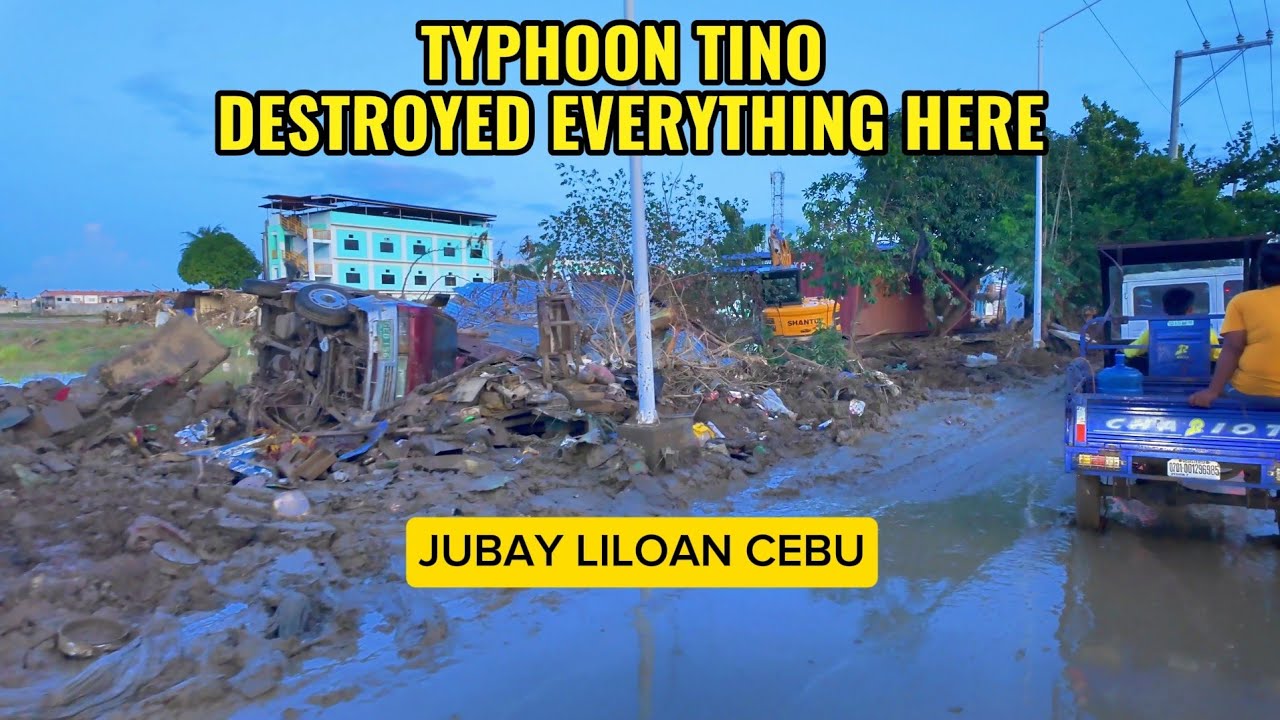 Typhoon tino Destroyed everything here.  JUBAY LILOAN CEBU. DRIVE THROUGH 