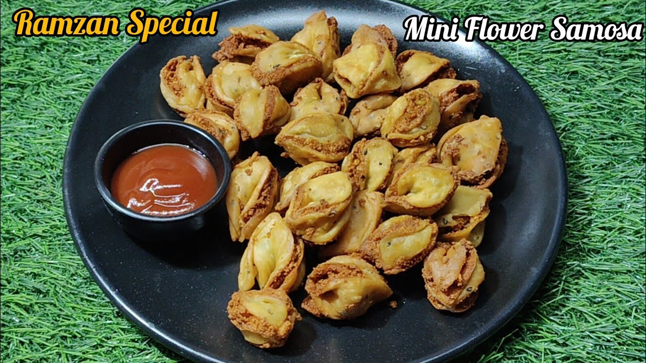 Mini Flower Samosa Recipe 😋 इफ्तार में बनाएं एक्स्ट्रा क्रिस्पी मिनी समोसा | Iftaar Snacks Recipe 
