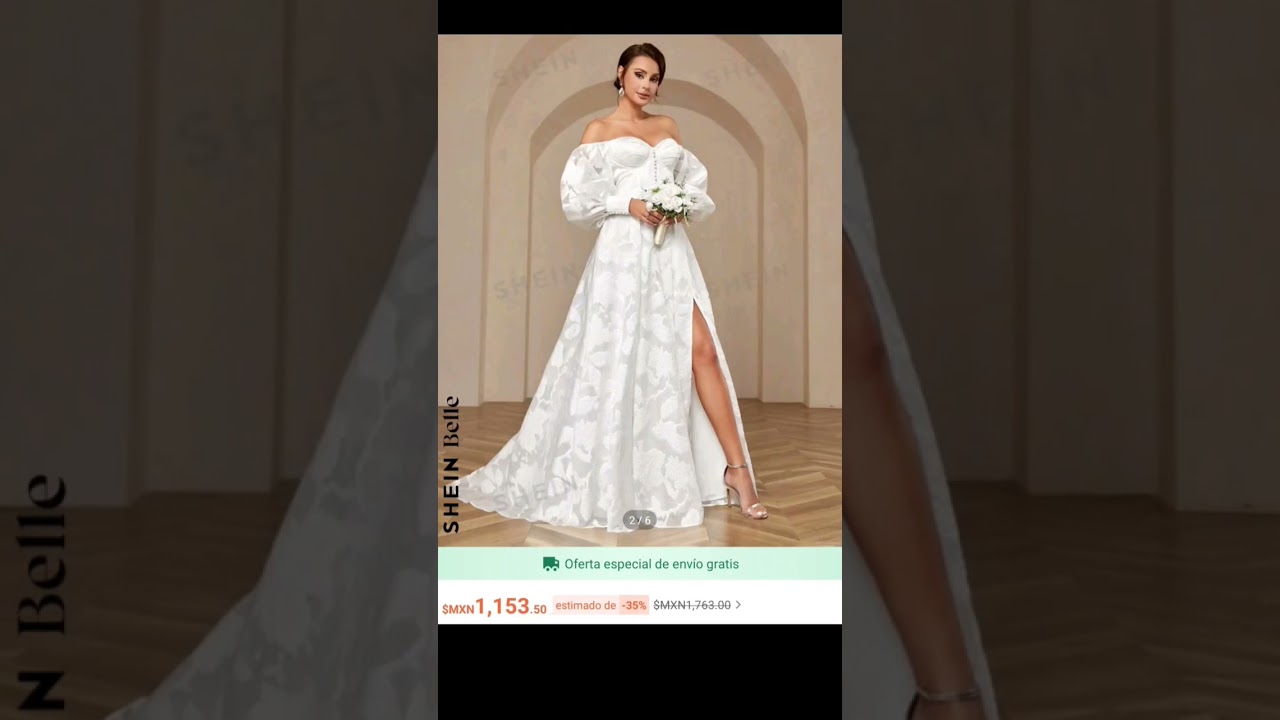 Vestidos de novia bonitos y económicos de Shein 