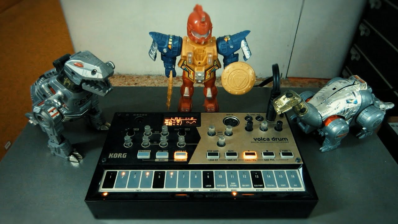 DARK TECHNO JAM with KORG VOLCA DRUM