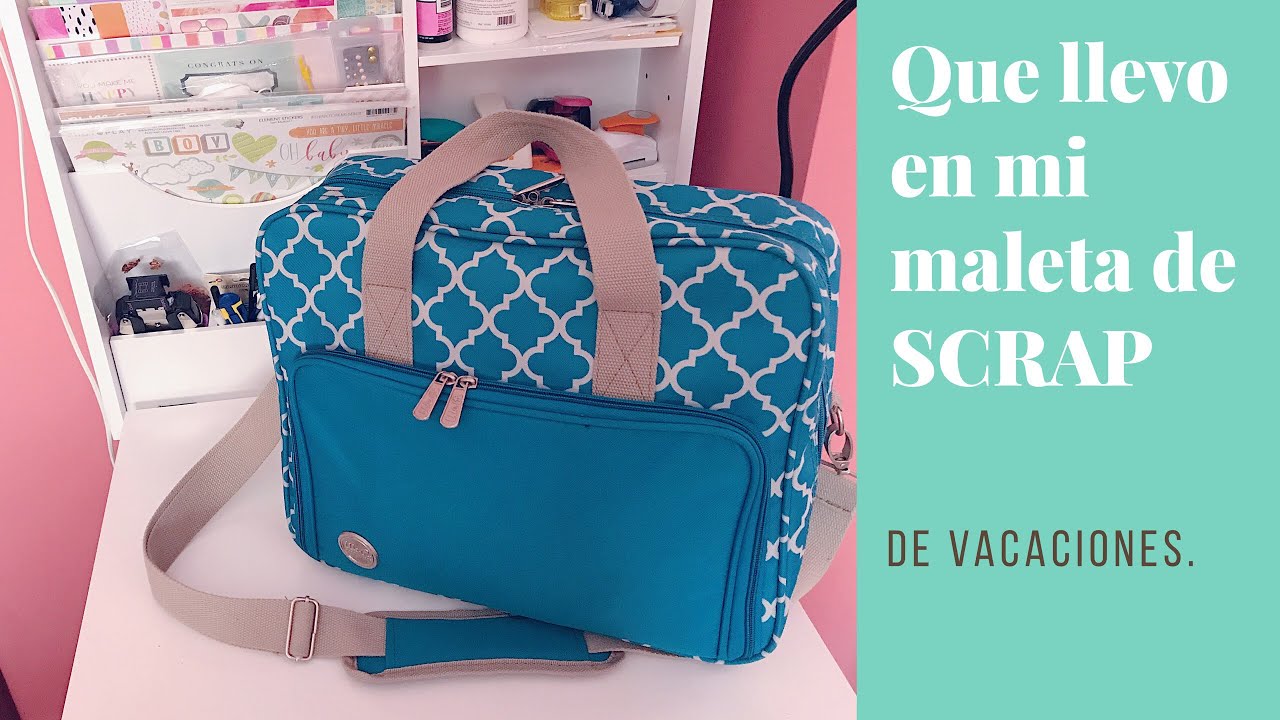 QUE LLEVO EN MI MALETA DE SCRAP | ARMARIO COLGANTE ORGANIZACIÓN