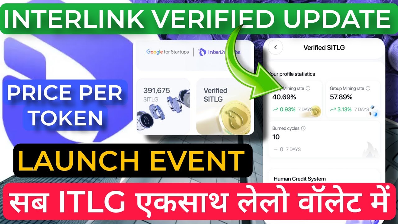Interlink network withdrawal new update today | ITLG coin latest news | Verified ITL Airdrop mining