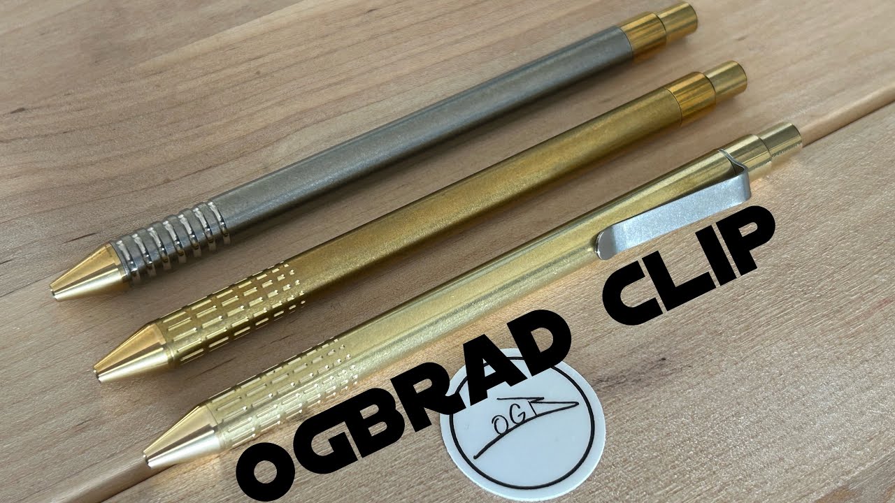 Распаковка - Ручка OGBrad Clipped Ink Pen с латунным корпусом и градиентной ручкой, теперь работа...