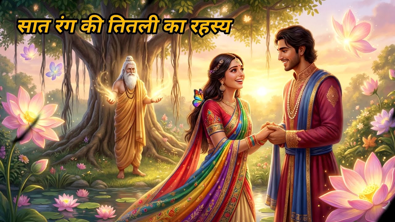 सात रंग की तितली का रहस्य: जादुई बगीचे की अनोखी कहानी |  Hindi Kahani #hindistories #Moralstory