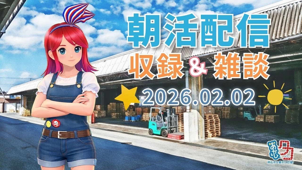 #クリップ 【02/02】 #赤石夕コブツ - 朝のごあいさつ収録風景より