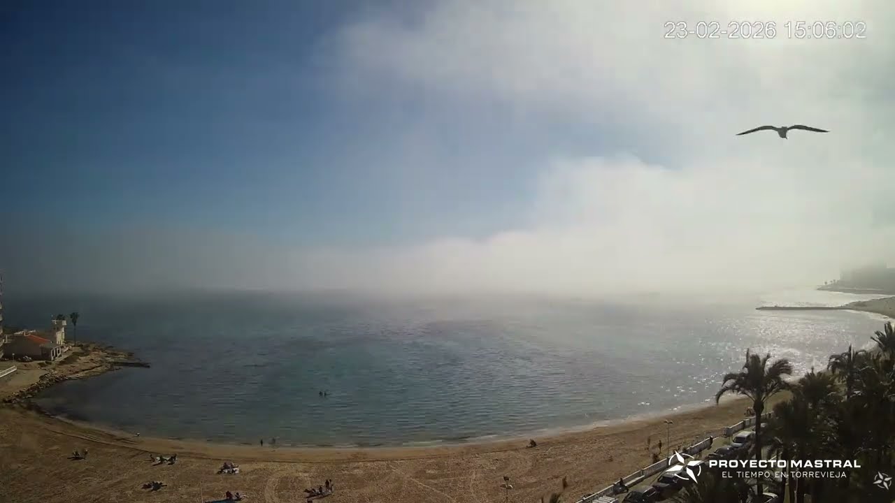 Nieblas de advección en timelapse. Torrevieja (23/02/2026)