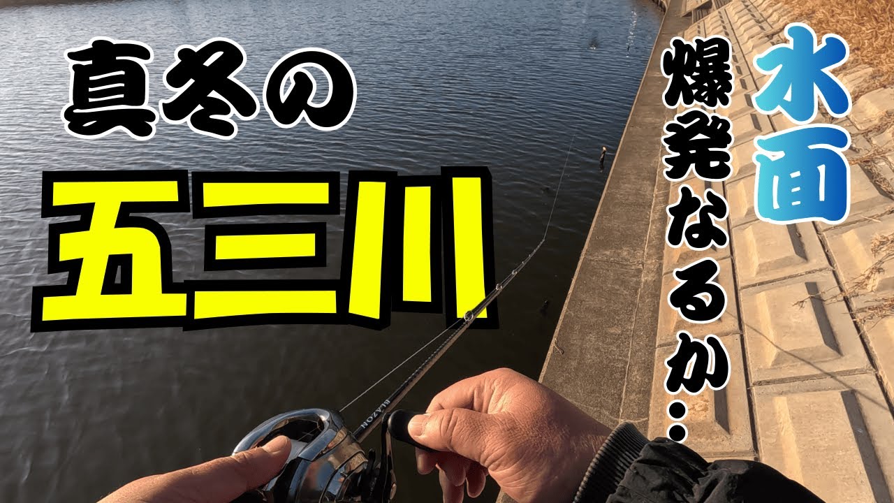 【岐阜県 五三川】真冬の五三川でバスは釣れるのか？まさかの生き物も発見！