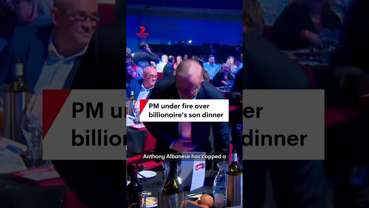 PM under fire over billionaire's son dinner
