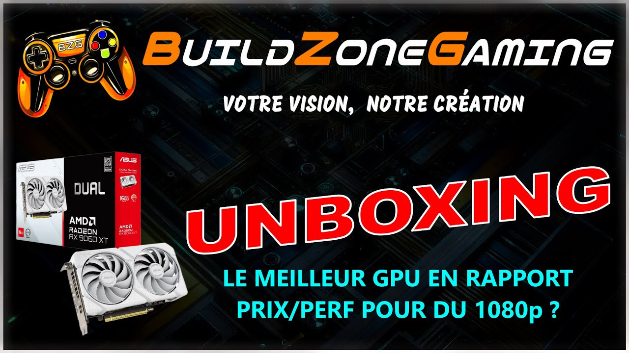 UNBOXING - ASUS RX 9060 XT 16go WHITE 