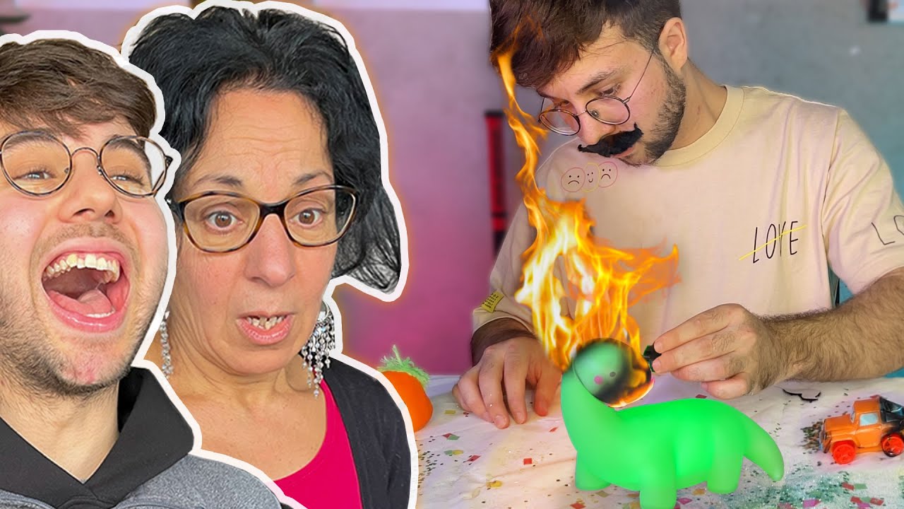 Meine Mutter reagiert auf wie ich Fan-Geschenke anzünde..