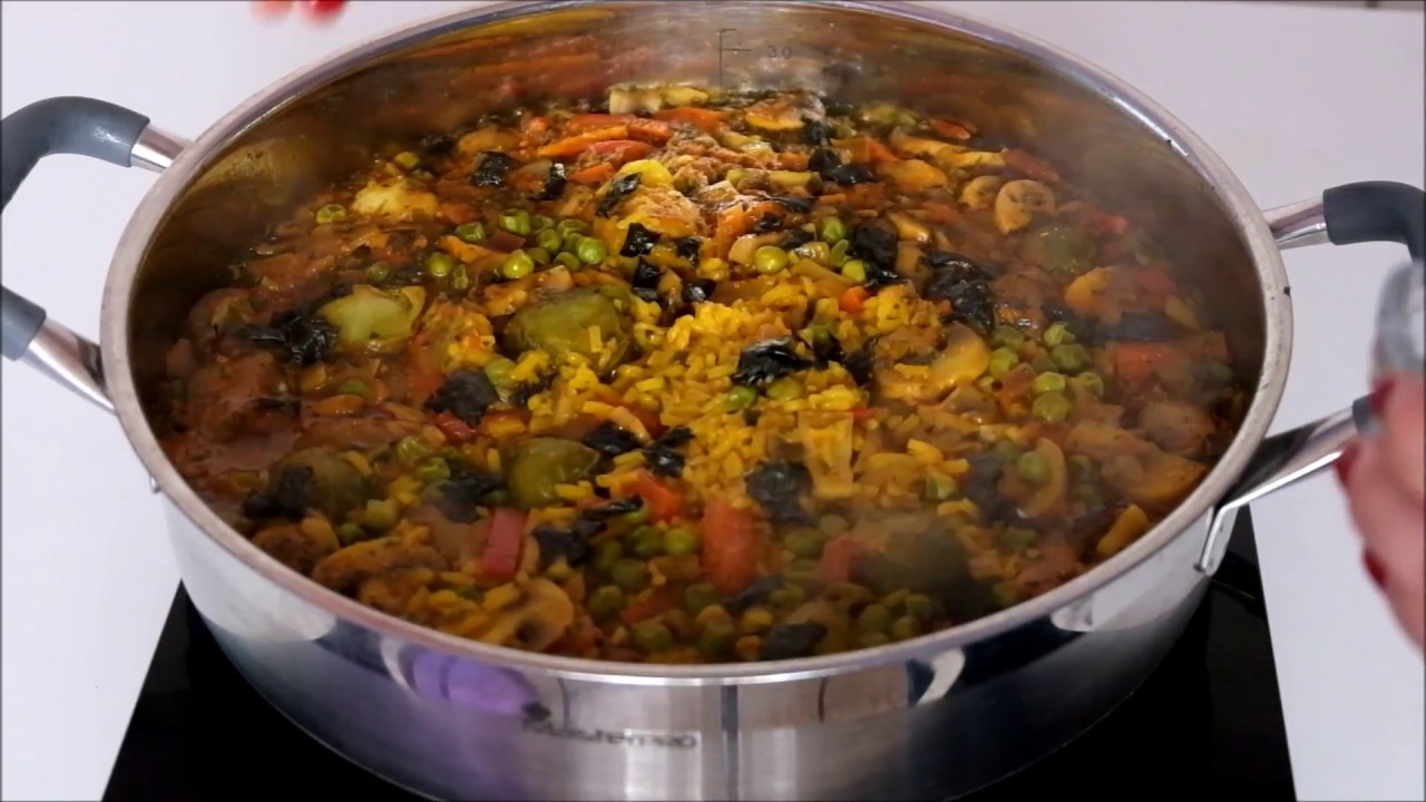 Vegani&scaron;ka paelija || Vegan plovo receptas || Ką valgo veganai