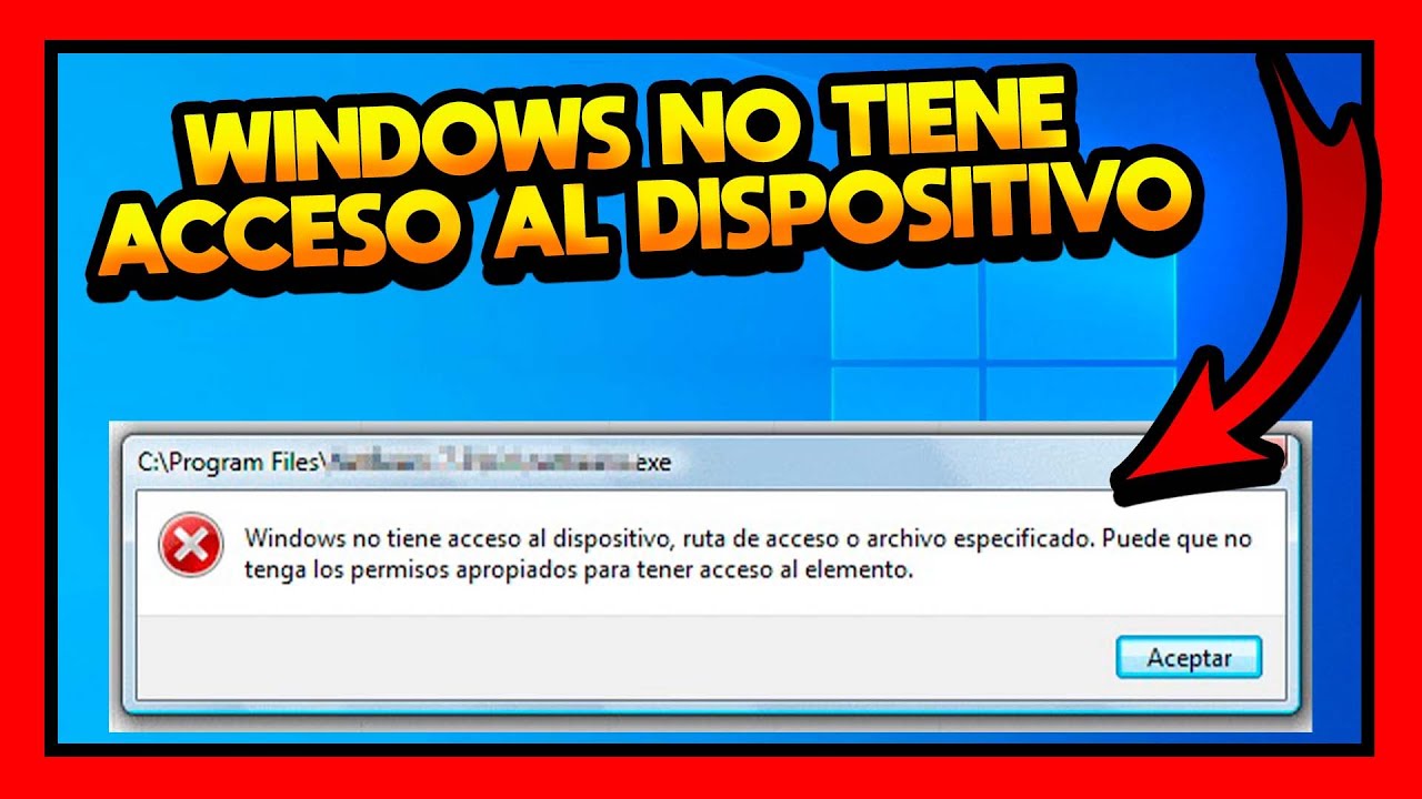 ✅WINDOWS NO TIENE ACCESO AL DISPOSITIVO [RUTA DE ACCESO O ARCHIVO ESPECIFICADO]
