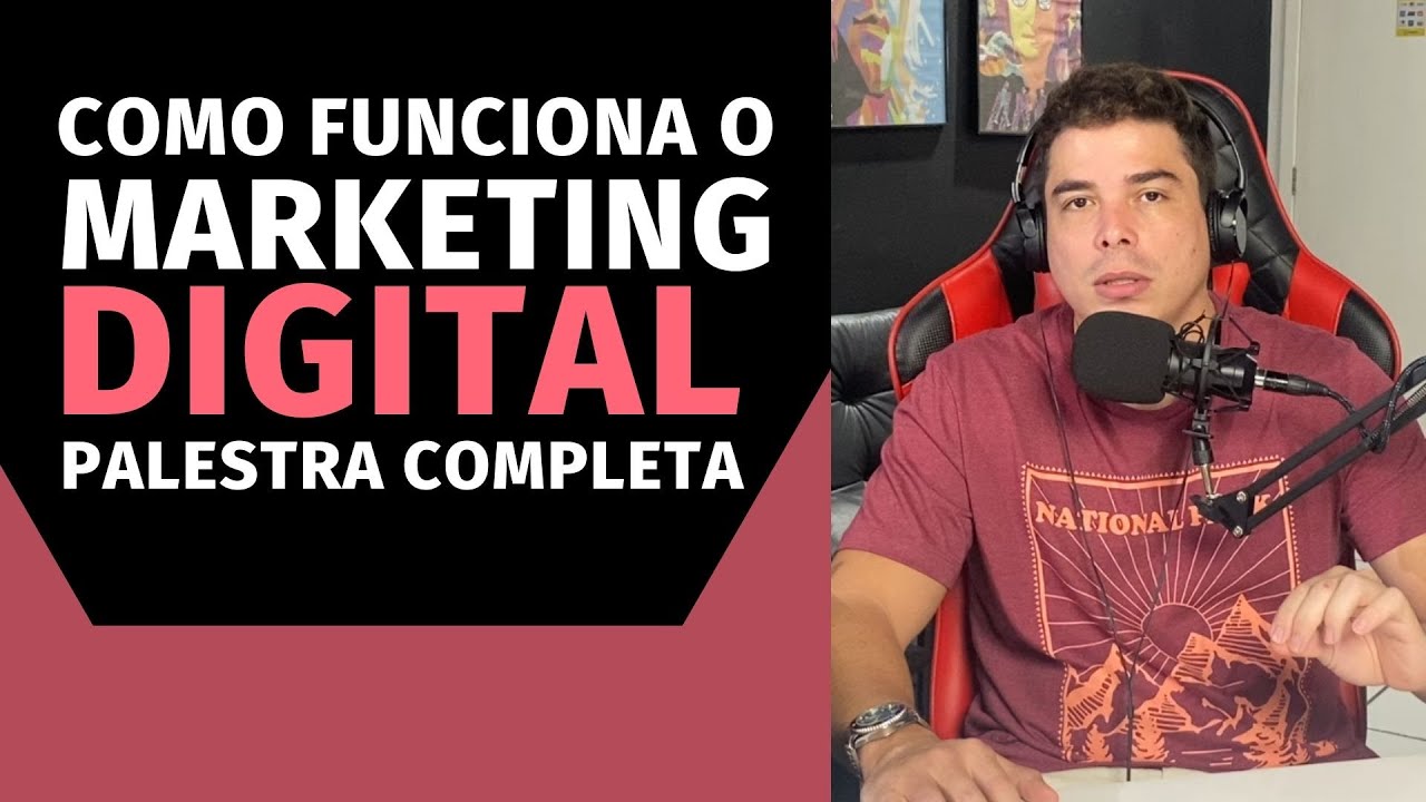 COMO FUNCIONA O MARKETING DIGITAL PALESTRA COMPLETA GOOGLE ADS, FACEBOOK ADS