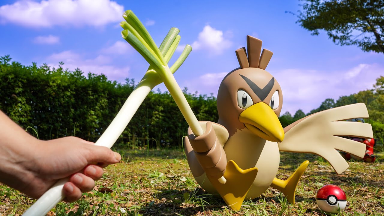 【粘土】等身大カモネギ作って焼いて食べてみた Making Farfetch’d 「Life-size」【ポケモン】/ Pokémon Clay Art