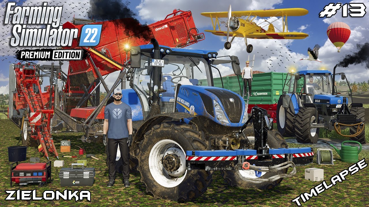 Finishing RED BEET harvest with NEW HOLLAND & DEWULF | Zielonka | Farming Simulator 22 | Episode 13