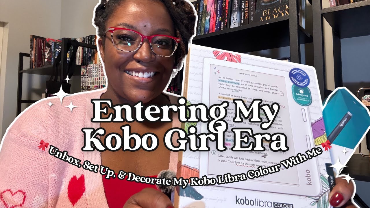 Entering My Kobo Girl Era 🎀 Unbox, Set Up, & Decorate My Kobo Libra Colour with Me