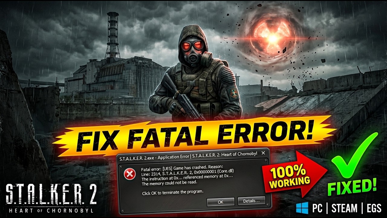 Fix S.T.A.L.K.E.R. 2 Cost of Hope Fatal Error on PC | Crash Fix 2026