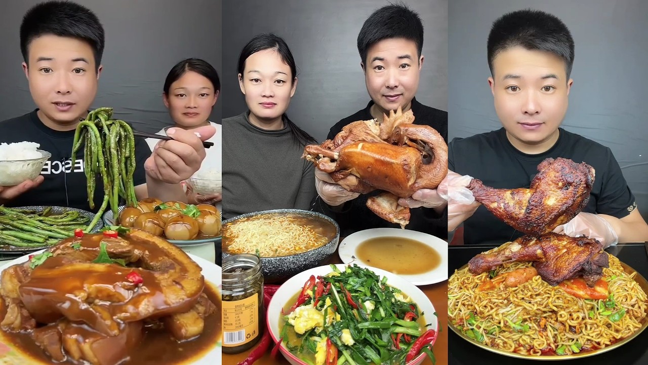 【ASMR】【MUKBANG】BIG BRAISED PORK BELLY | EATING SHOW |CHINESE MUKBANG |食べ |吃播 LOVE ASMR #咀嚼音 #379