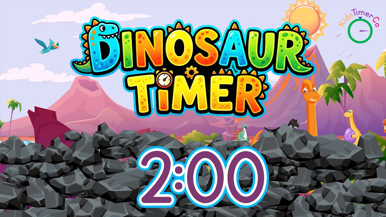 2 Minute Dinosaur Timer - Kids Visual Timer