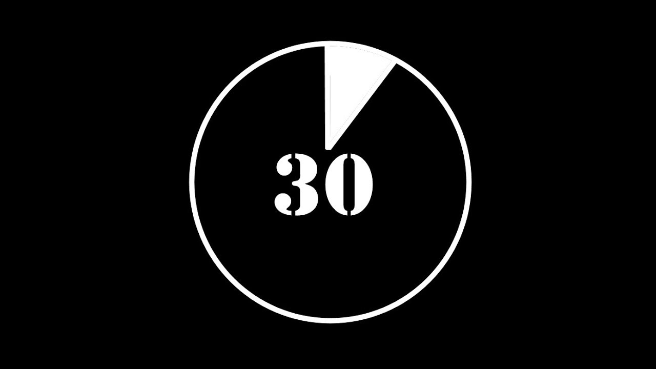 30 секундный интервал со звуком