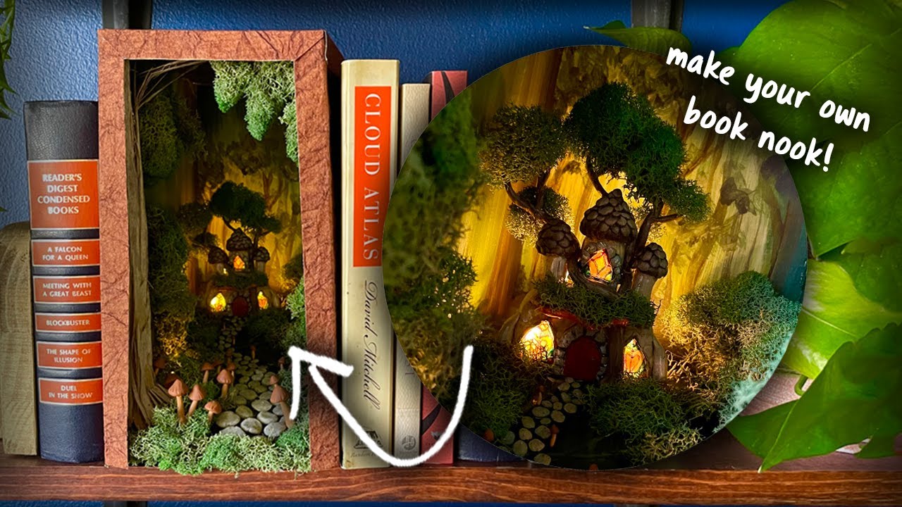 Как сделать книжный уголок «Замок фей» (подробный урок!)