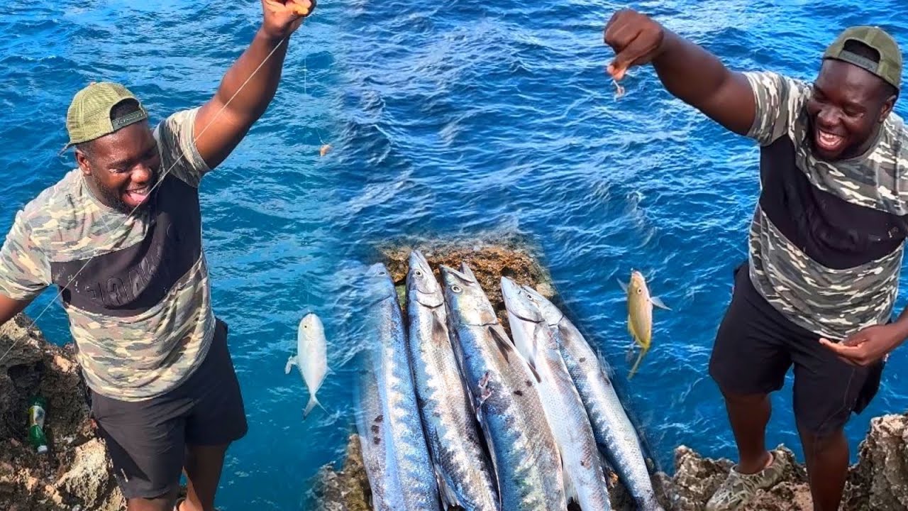 Dangerous ⚠️ Cliff Fishing Catch & Cook 