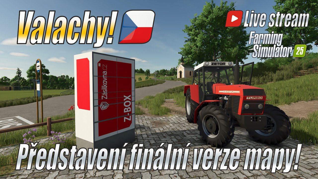 👑 VALACHY! - Live Stream z FINÁLNÍ VERZE MAPY + STARÉ STROJE! - Farming Simulator 25 (4K)