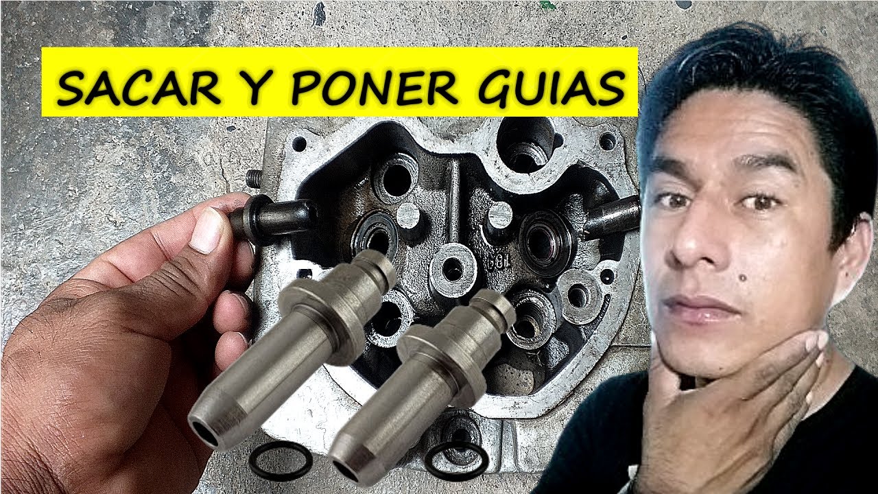 COMO SACAR Y PONER GUIAS DE VALVULAS DE MOTO