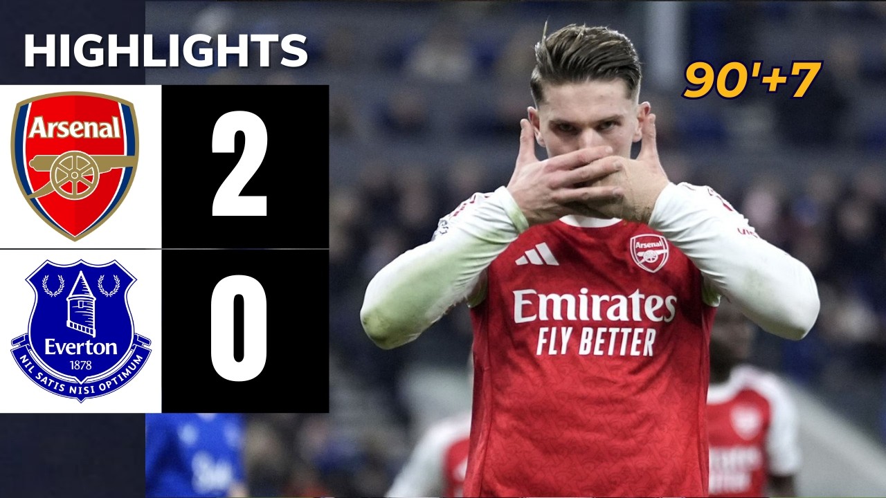 GOAL 90'+7 ❤️‍🔥 Arsenal 2-0 Everton - Goals & Highlights – Premier League 2025/26 Gyokeres & Dowman