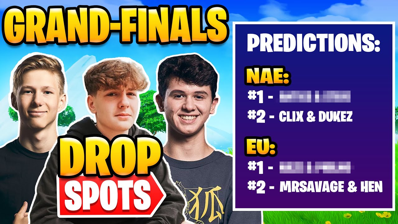 Pro Drop Spots for FNCS and My Predictions to Win
