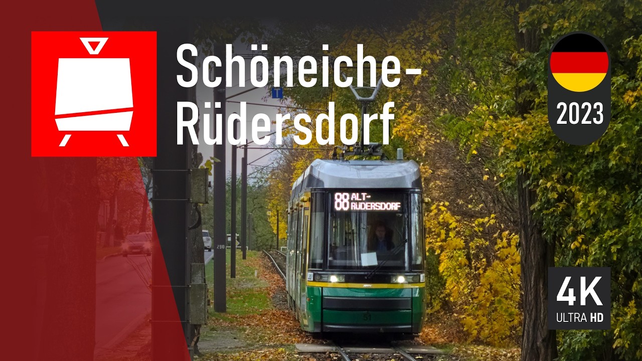 🇩🇪🚋 Trams in Schöneiche-Rüdersdorf 📅 2023 🎞️ 4K 60fps
