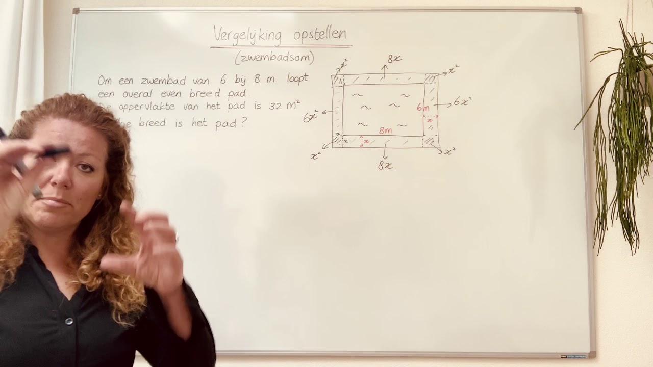 vergelijking opstellen zwembadsom 2 havo.vwo H7