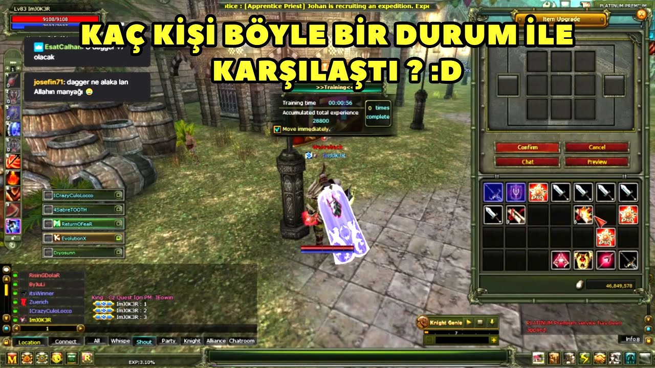 CixAhmet - Tek İsteği +9 Quest MS Basmaktı Bakın Ne Oldu :D ! Knight Online