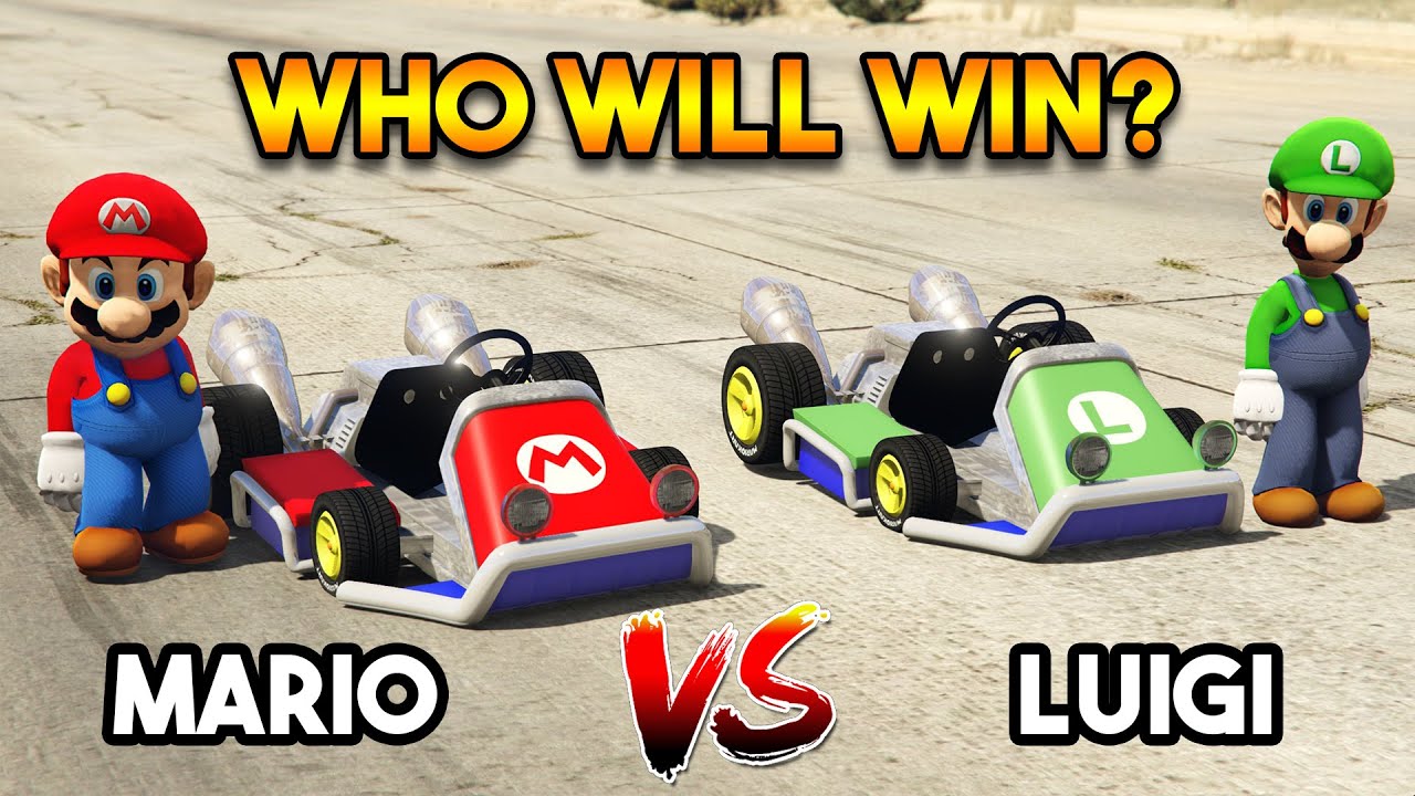 GTA 5 : MARIO VS LUIGI (WHO WILL WIN?)