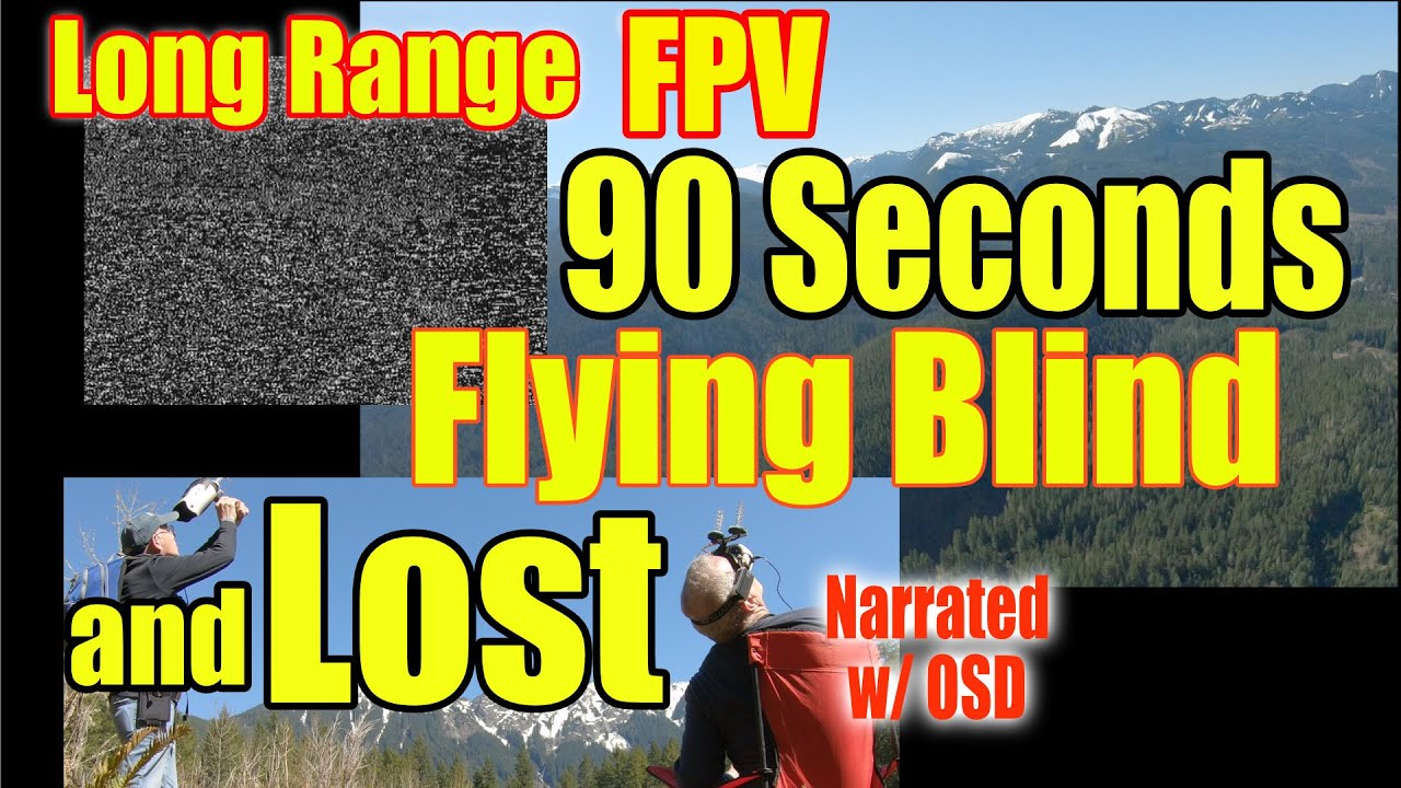 Lost Flying Blind GPS Rescue Saved Long Range FPV Mounting Surfing Quad