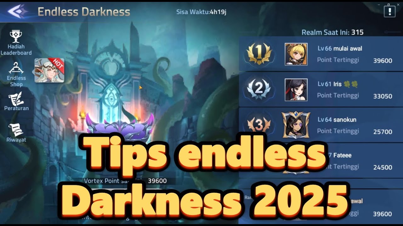 Tips Endless darkness mla 2025 - Mobile legends adventure