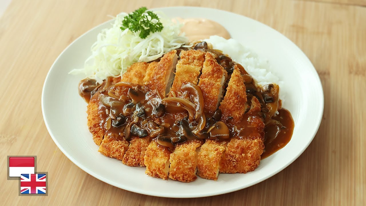Favorit! Resep NASI KATSU AYAM KOREA [Chicken Mushroom Donkkaseu]