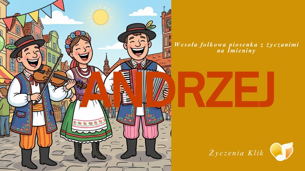 ANDRZEJ - Piosenka Imieninowa w Stylu FOLK | Najlepsza Zabawa na Imieniny