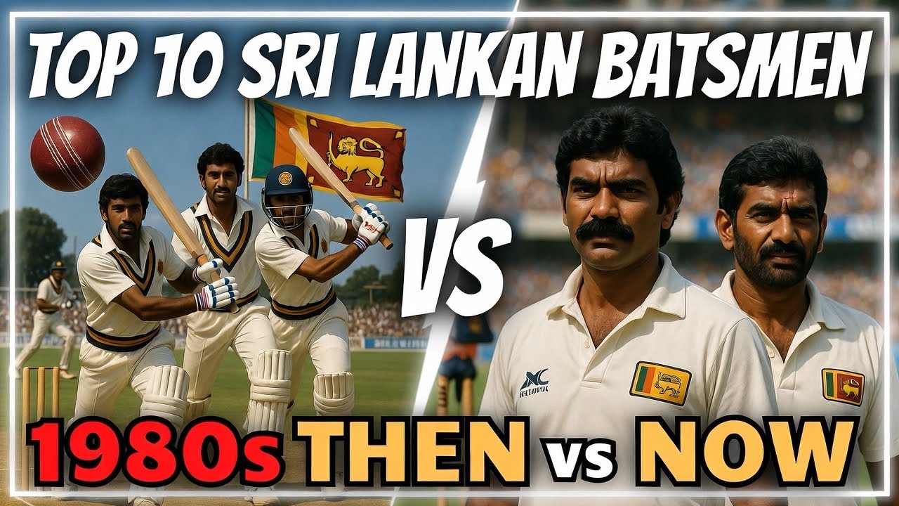 Top 10 Batsmen of Sri Lanka cricket team in 1980s | Past2Present | Then vs Now